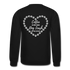"Coffee in one hand dog leash in the other" - Crewneck Sweatshirt - black